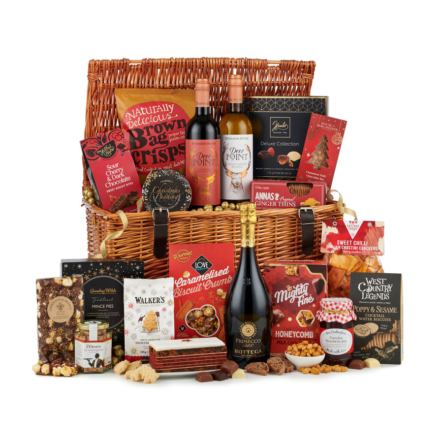 H23026 THE Christmas Eve Hamper With Wine & Prosecco Spicers of Hythe