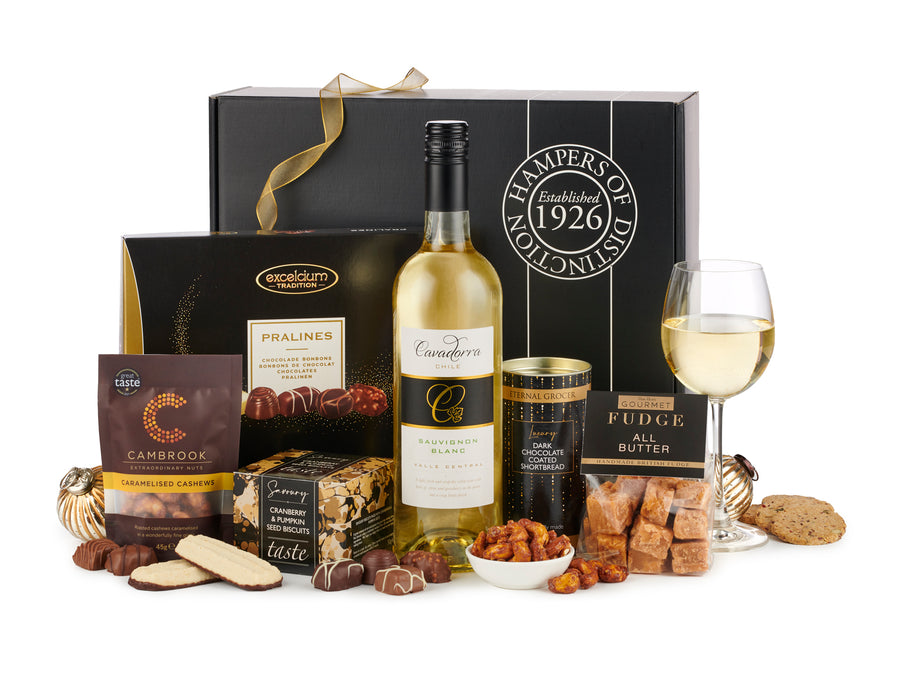 H24008  Celebration with White Wine Gift Box - Spicers of Hythe