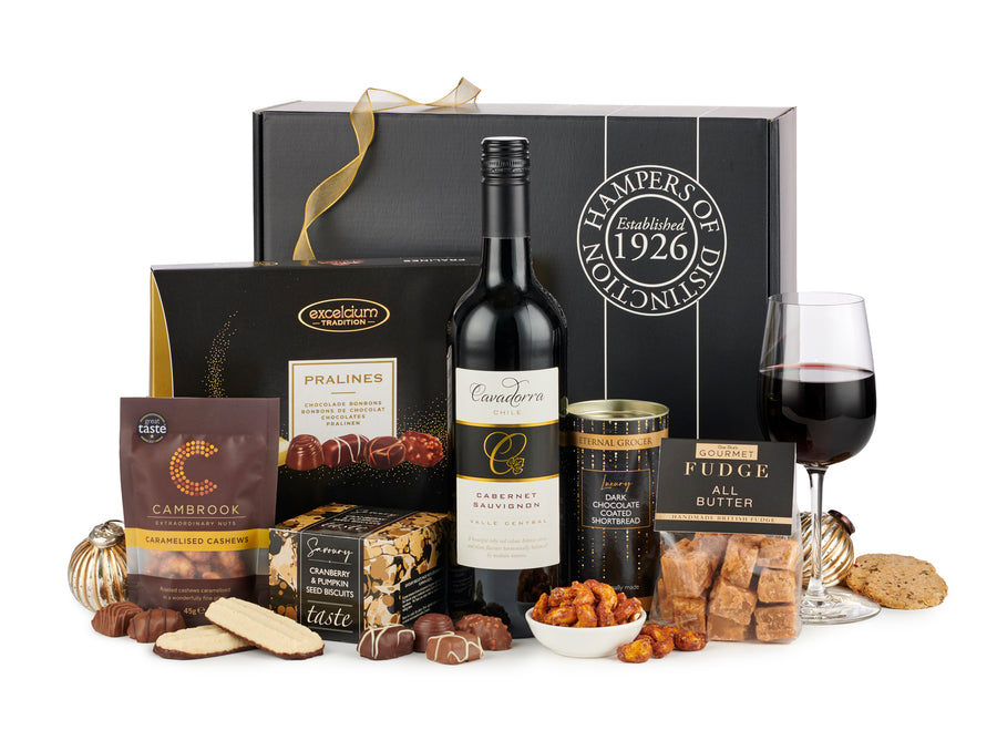 H24009 The Celebration with Red Wine Gift Box - Spicers of Hythe