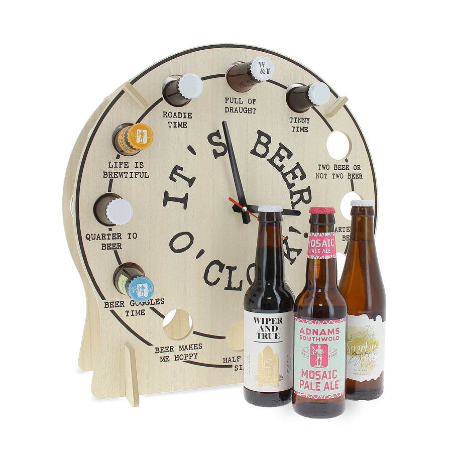 A great novelty clock paired with 12 great beers to bring this product to life.